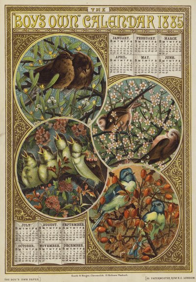 Il Calendario dei Ragazzi 1885 da English School