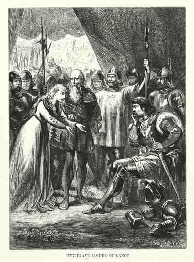 La coraggiosa fanciulla di Nancy (incisione) da English School