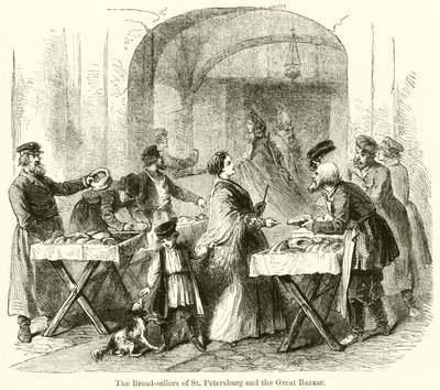 I venditori di pane di San Pietroburgo e il Grande Bazar da English School