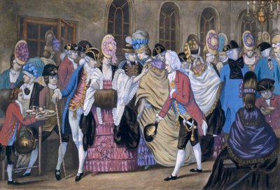 La fabbrica di pane e burro, o gli umori di Bagnigge Wells, pub. Da Carington Bowles, 1772 da English School