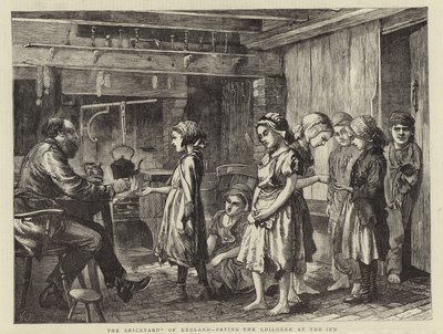 Le fabbriche di mattoni in Inghilterra - Pagamento dei bambini da English School