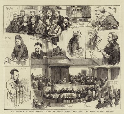 La tragedia ferroviaria di Brighton, note in tribunale durante il processo di Percy Lefroy Mapleton da English School