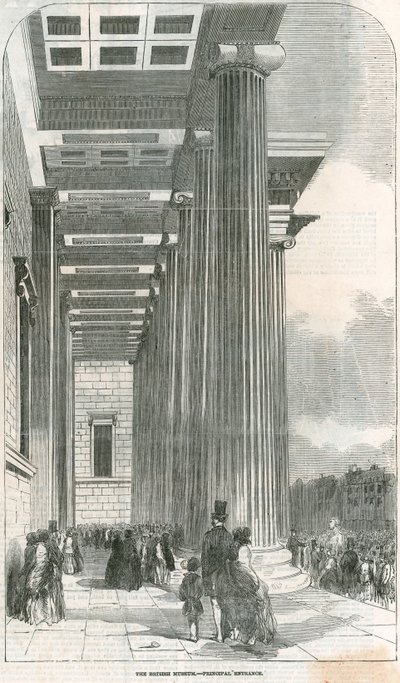 Ingresso Principale del British Museum da English School
