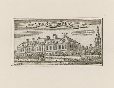 Il British Museum a Montague House da English School