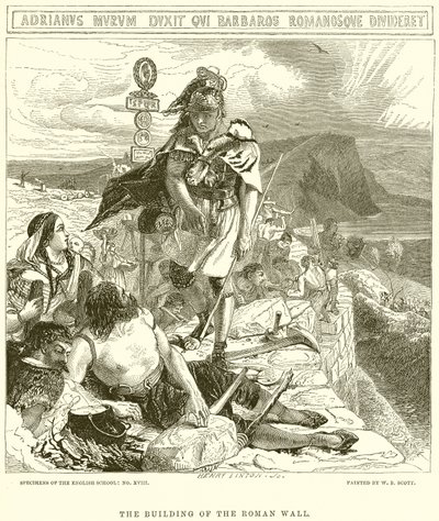 La costruzione del muro romano da English School