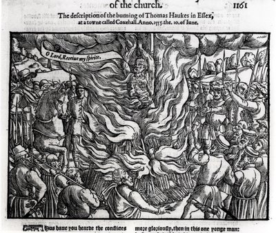 Il rogo di Thomas Haukes, 10 giugno 1555, da 
