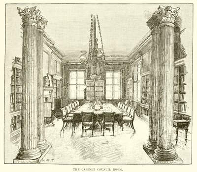 La sala del Consiglio dei Ministri da English School