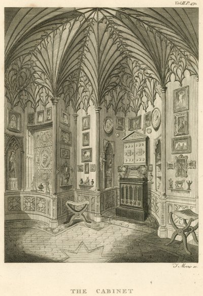 Il Gabinetto a Strawberry Hill, Twickenham, Londra da English School
