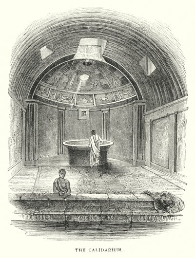 Il Calidarium (incisione) da English School