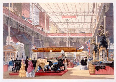 La Sala Canadese da Dickinsons Comprehensive Pictures of the Great Exhibition of 1851..., pubblicato da Dickinson Brothers, 1854 da English School