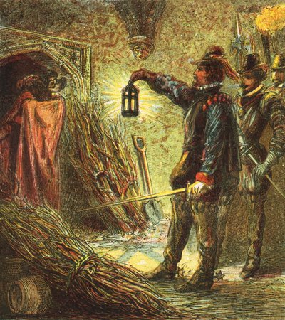 La cattura di Guy Fawkes da English School