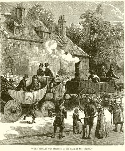 La carrozza era attaccata al retro del motore da English School
