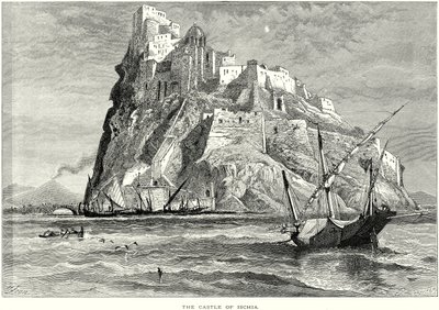 Il Castello di Ischia (incisione) da English School