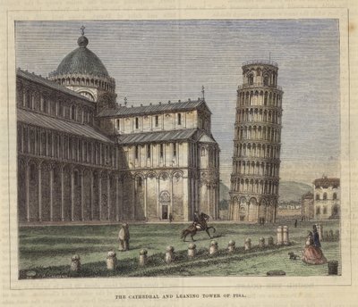 La cattedrale e la torre pendente di Pisa da English School