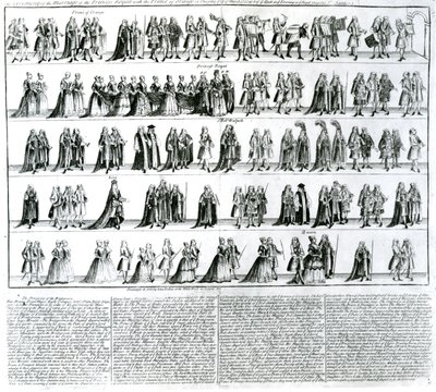 La cerimonia del matrimonio della principessa reale con il principe d