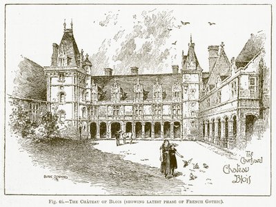 Il castello di Blois (che mostra l