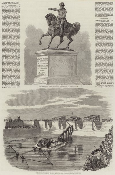 Le feste di Cherbourg (incisione) da English School
