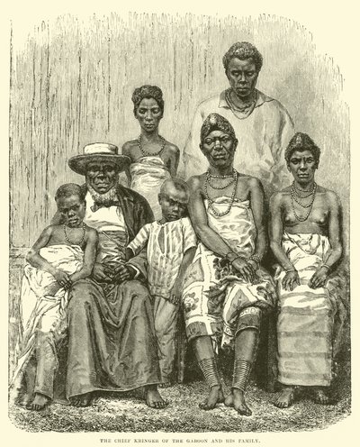 Il Capo Kringer del Gabon e la sua famiglia da English School