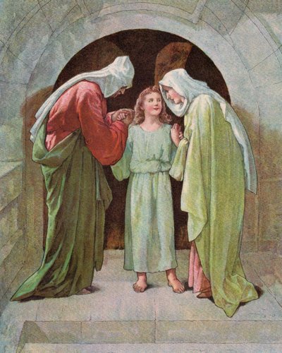 Il bambino Gesù nel tempio da English School