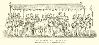 Il battesimo del principe Arturo da English School