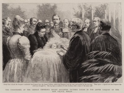 Il battesimo della figlia neonata dell