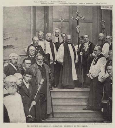 Il Congresso della Chiesa a Folkestone, ricevimento del sindaco da English School