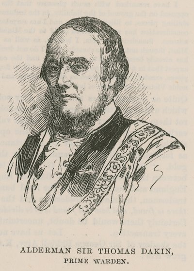 Le gilde cittadine: La compagnia dei Fishmongers: Alderman Sir Thomas Dakin, Primo Guardiano da English School