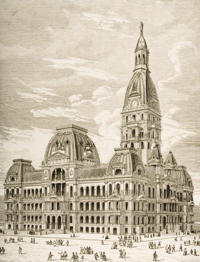 Il Municipio, Chicago, c.1870, da 