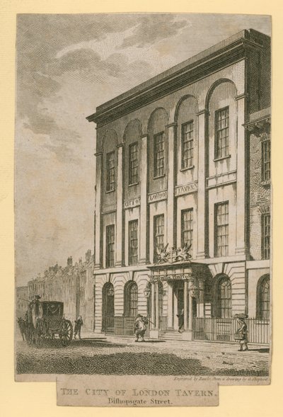 Il London Tavern, Bishopsgate Street da English School