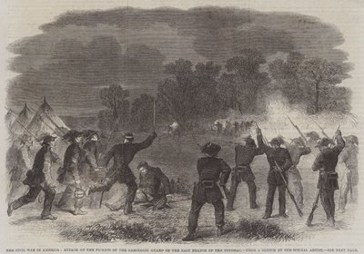 La Guerra Civile in America, Attacco ai Picchetti della Guardia Garibaldi sul Ramo Est del Potomac da English School