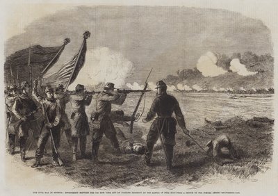 La Guerra Civile in America, Scontro tra il 71° New York e un Reggimento dell