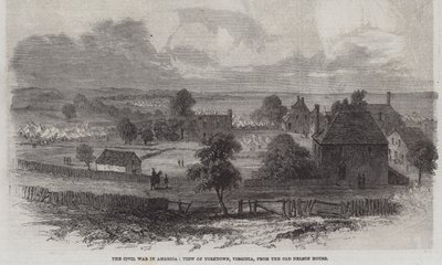 La Guerra Civile in America, Veduta di Yorktown, Virginia, dalla Vecchia Casa Nelson da English School