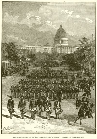 La scena finale della guerra - Grande parata militare a Washington da English School