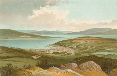Il Clyde e la baia di Rothesay da Barone Hill da English School