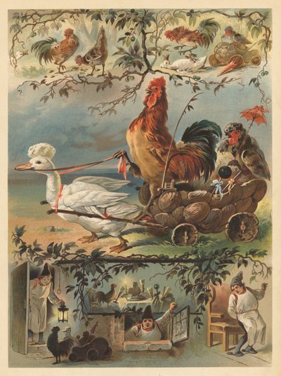Il gallo e la tavolozza da English School
