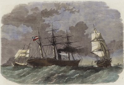 Il sloop da guerra confederato Sumter cattura due mercantili federali al largo di Gibilterra da English School