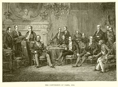 La conferenza di Parigi, 1856 da English School