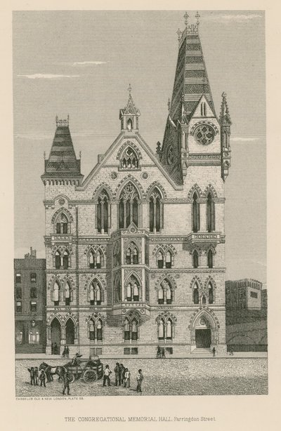 La Congregational Memorial Hall, Farringdon Street, Londra da English School