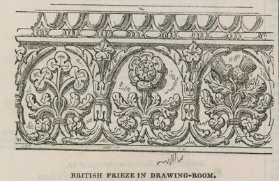 La Conservative Clubhouse: Friso britannico nella sala da disegno da English School
