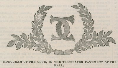 La Conservative Clubhouse: Monogramma del Club nel pavimento a mosaico della sala da English School