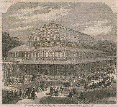 La serra nei giardini della Società Orticola Reale, South Kensington da English School