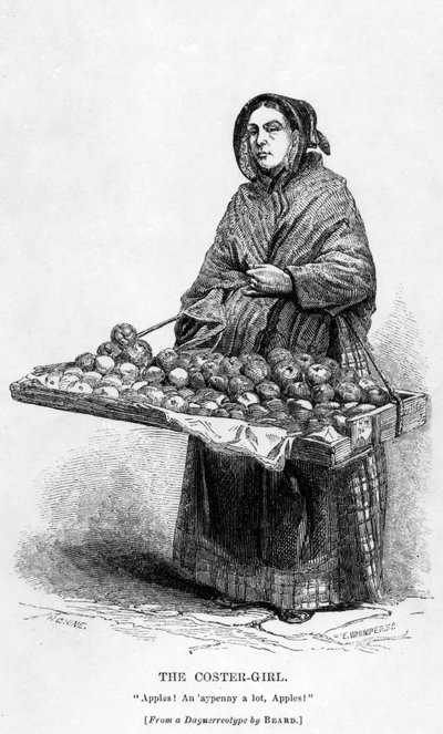 La ragazza coster, c.1840 da English School