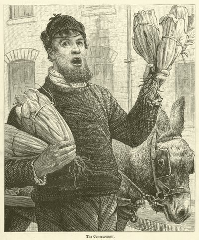 Il pescivendolo (incisione) da English School