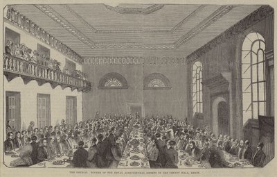 Cena del Consiglio, Società Reale Agricola, County Hall, Derby da English School