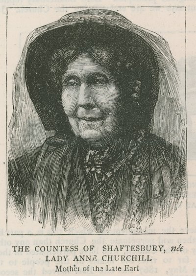 La contessa di Shaftesbury, nata Lady Anne Churchill da English School