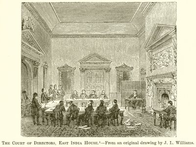 Il Consiglio dei Direttori, East India House da English School
