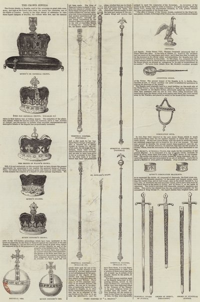 I gioielli della corona (incisione) da English School