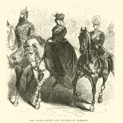 Il Principe e la Principessa della Corona di Germania, marzo 1871 da English School