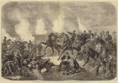Il principe ereditario di Prussia e il suo stato maggiore nella battaglia di Worth, Sua Altezza Reale ordina l