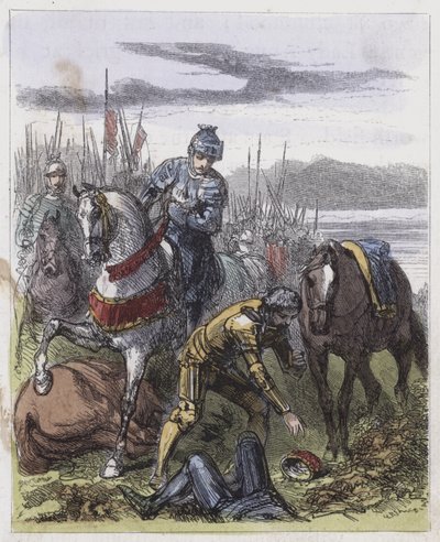 La corona di Riccardo III, trovata sul campo di Bosworth da English School